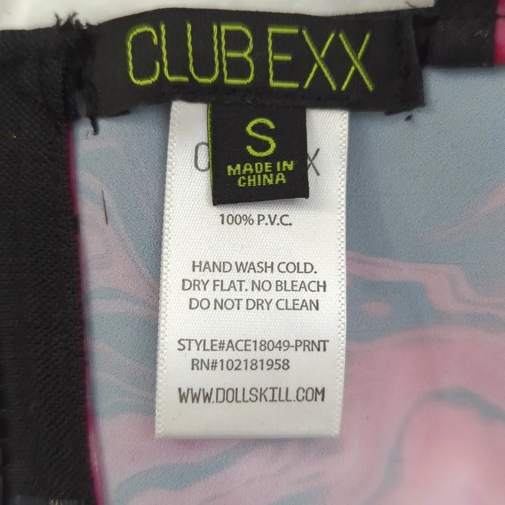NWOT Dolls Kill Lady Acid Dimension Hologram Bra Top Club Exx Sz S - Picture 3 of 10